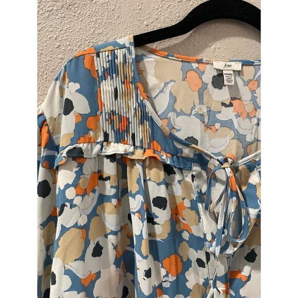 JOIE BLOUSE WOMENS PEASANT CASUAL FLORAL oversized LONG SLEEVE SIZE XXL TOP - Picture 3 of 9